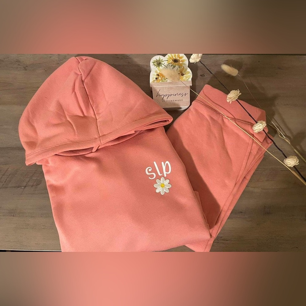 SLP matching pink sweatsuit